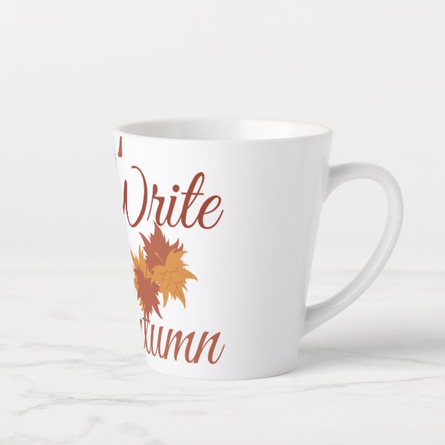 Let's write it's autumn latte mug (Right)