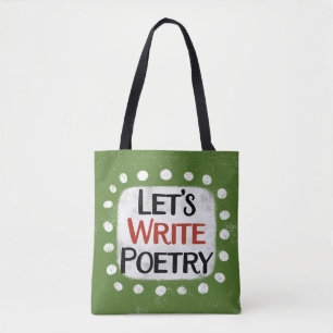 Let's Write Poetry Tote Bag