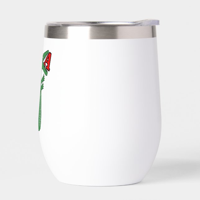 Letter A Alligator Baby Bodysuit.  Cute Animal Alp (Left)