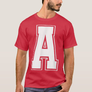 Letter A - Alphabet Bold Capital Upper Case Initia T-Shirt