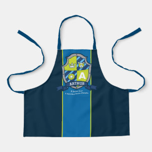 Letter A Arthur name meaning coat of arms bear Apron