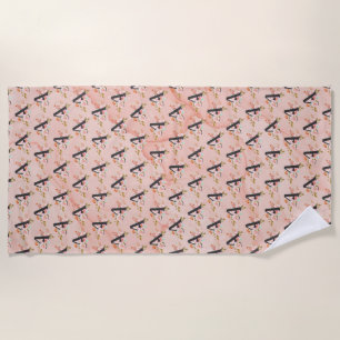 Letter A Beach Towel