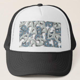 Letter A Blue Trucker Hat