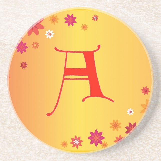 Letter A Coaster (Front)