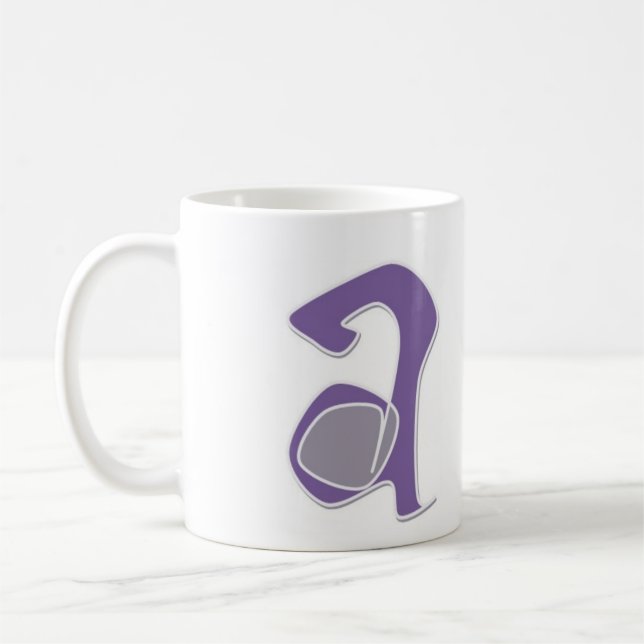 letter a coffee mug (Left)