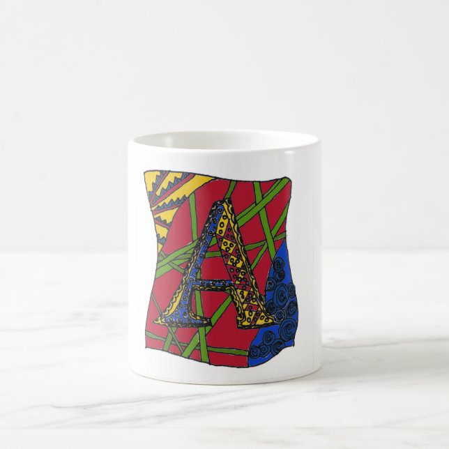 Letter "A" Coffee Mug (Center)
