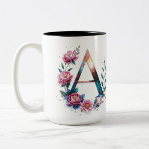 Letter A Coffee Mug – Floral Design for Gifting