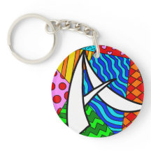 Letter A colourful doodles