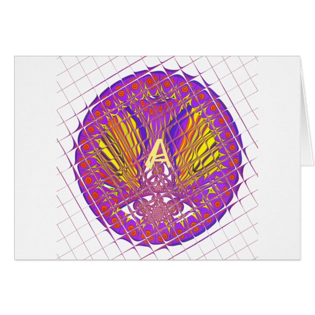 Letter A, Colourful logo text design (Front Horizontal)