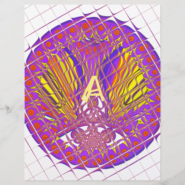 Letter A, Colourful logo text design (Front)