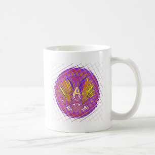 Letter A, Colourful logo text design Coffee Mug