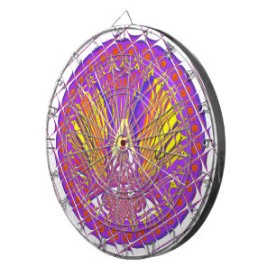 Letter A, Colourful logo text design Dartboard