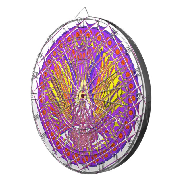 Letter A, Colourful logo text design Dartboard (Front Right)