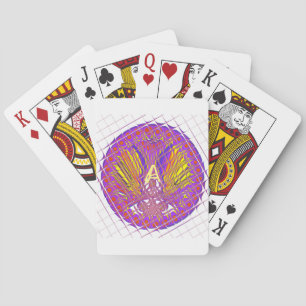 Letter A, Colourful logo text design Playing Cards
