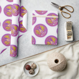 Letter A, Colourful logo text design Wrapping Paper