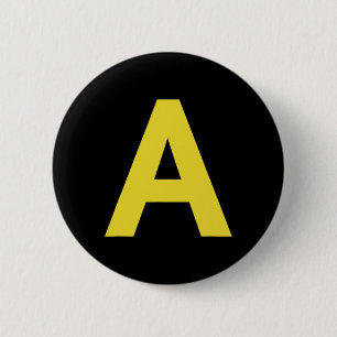 Letter A Funny Chipmunk Group Matching Halloween C 6 Cm Round Badge
