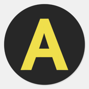 Letter A Funny Chipmunk Group Matching Halloween C Classic Round Sticker