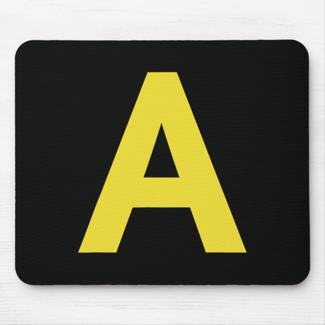 Letter A Funny Chipmunk Group Matching Halloween C Mouse Mat (Front)