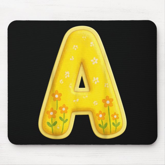 Letter A Funny Group Matching Halloween Costume Mouse Mat (Front)