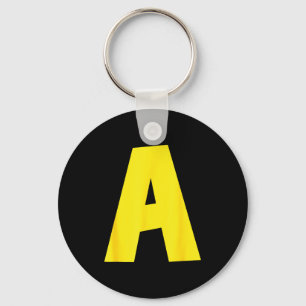 Letter A Funny Group Matching Halloween For Women Key Ring