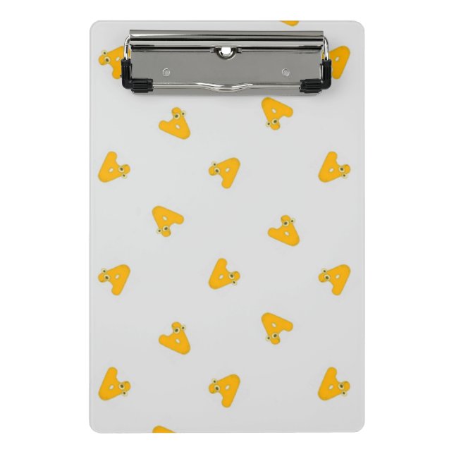 Letter A grey Mini Clipboard (Front)