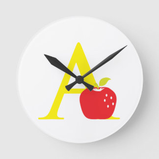 Letter A Initial Clock