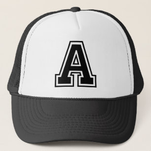 Letter "A" Initial Trucker Hat
