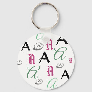 Letter A Key Ring
