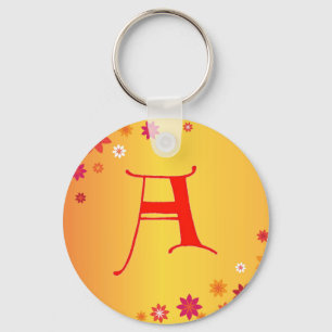 Letter A Key Ring