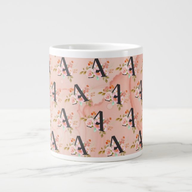 Letter A Large Coffee Mug (Front)