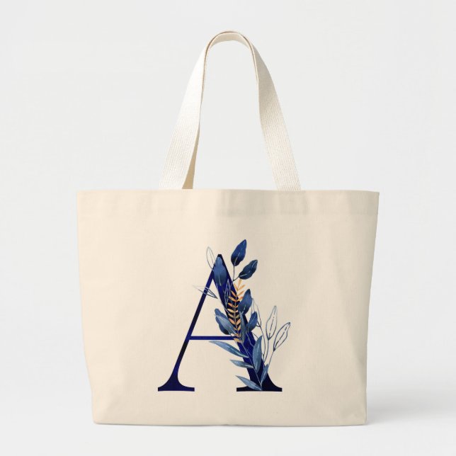Letter A Large Tote Bag (Front)