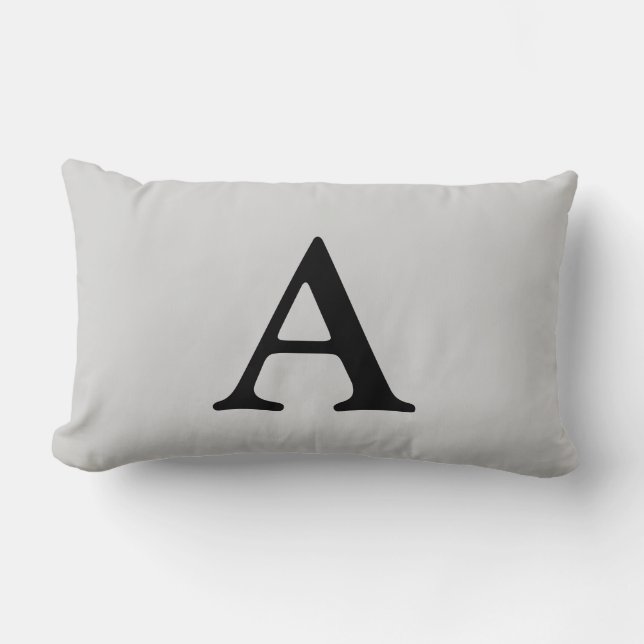 Letter A Lumbar Pillow (Front)