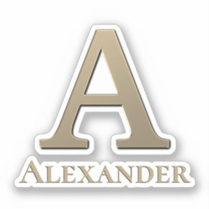 Letter A Monogram Initial