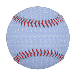 Letter A - Name Monogram Initial, Blue Baseball
