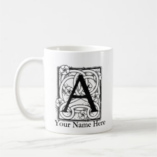 Letter A Personalised Monogram Mug