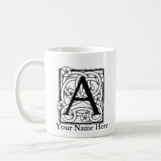 Letter A Personalised Monogram Mug