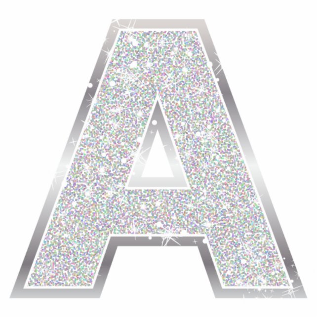 Letter A Photo Sculpture Decoration (Front)