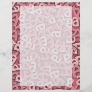 Letter A Pink