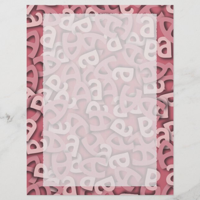 Letter A Pink (Front)