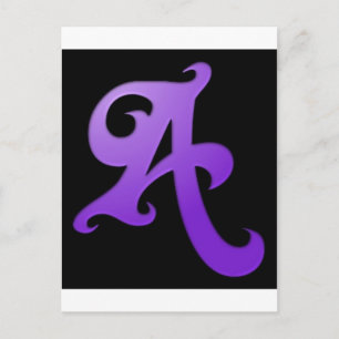 Letter A Postcard