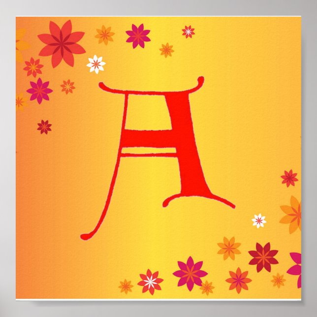 Letter A Poster (Front)