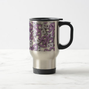 Letter A Purple Travel Mug