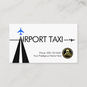 Letter-A Runway Airport Taxi Business Card