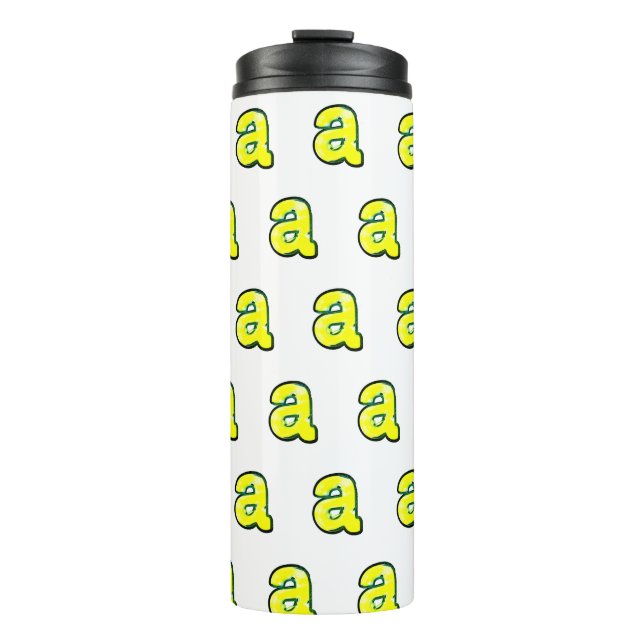 Letter  "a" thermal tumbler (Front)