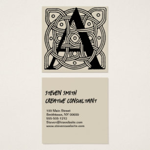 Letter A Vintage Celtic Knot Monogram