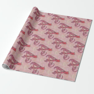Letter A Wrapping Paper