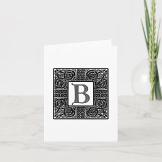 Letter B Celtic Monogram Note Cards