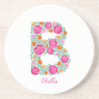 letter B customised sand stone costar 
