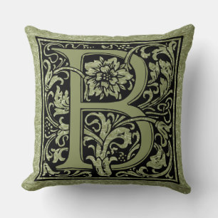 Letter B First Letter Monogram Cushion