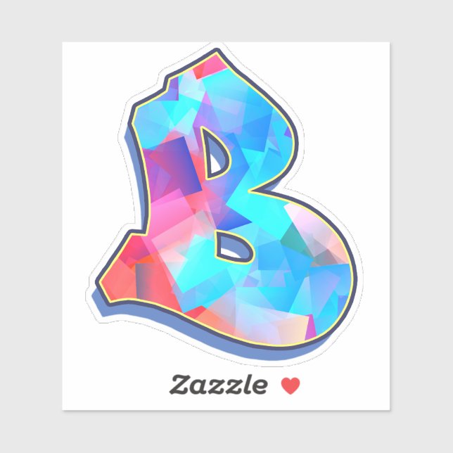 Letter B _ Graffiti Alphabet Letters (Sheet)